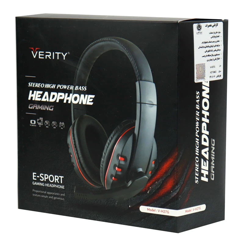 هدست گیمینگ سیم دار Verity V-H27G
