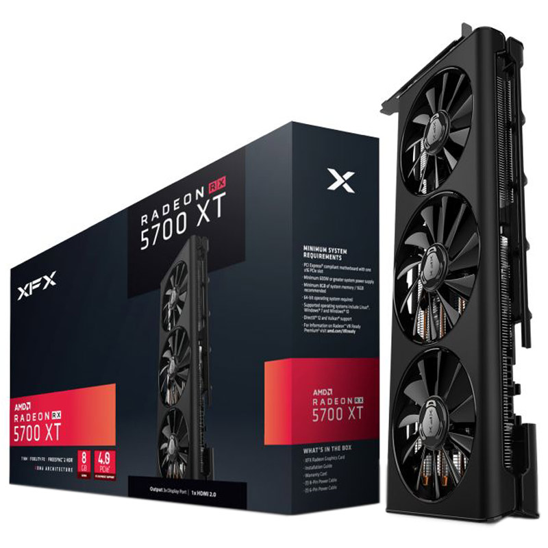 کارت گرافیک XFX Radeon RX 5700XT Triple Dissipation O8G GDDR6 256Bit