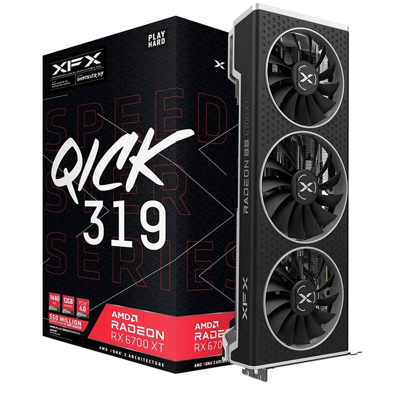 کارت گرافیک XFX Speedster QICK 319 Radeon RX6700 XT O12G GDDR6 192Bit