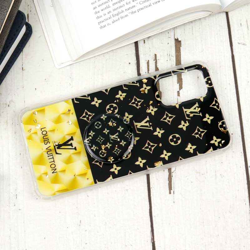 قاب محافظ لنزدار رزین طرح LV پاپ سوکت دار Xiaomi Poco M3
