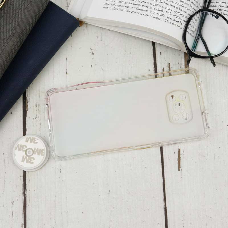 قاب محافظ لنزدار رزین طرح آبرنگی پاپ سوکت دار Xiaomi Poco X3