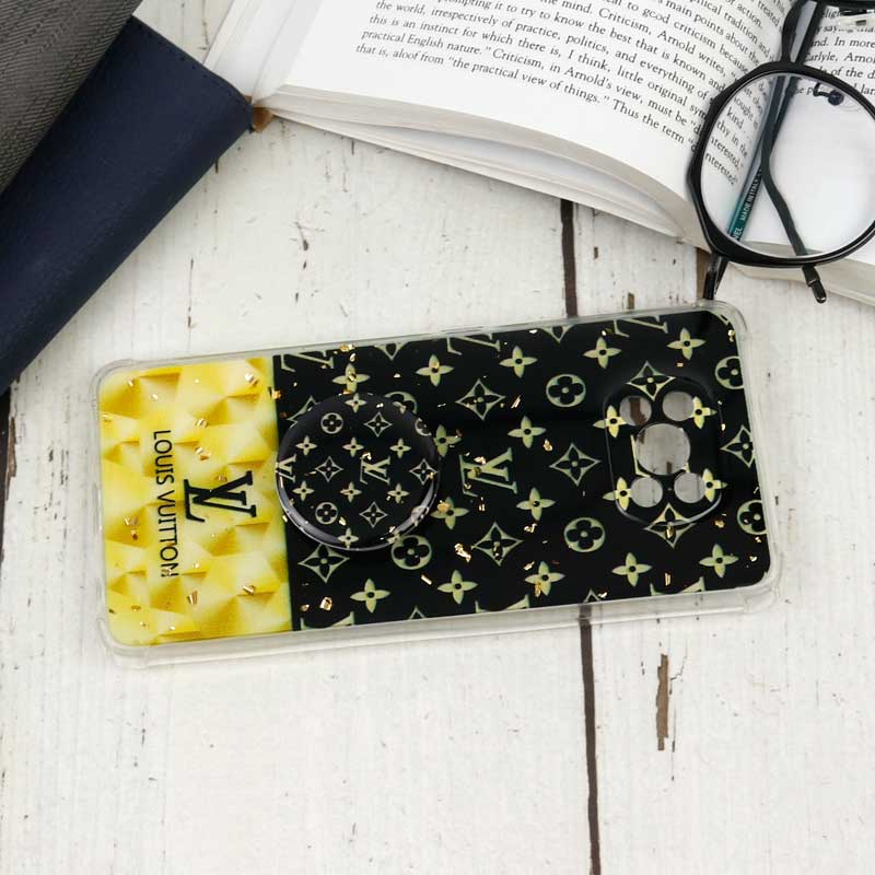 قاب محافظ لنزدار رزین طرح LV پاپ سوکت دار Xiaomi Poco X3