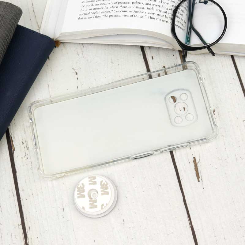 قاب محافظ لنزدار رزین طرح LV پاپ سوکت دار Xiaomi Poco X3