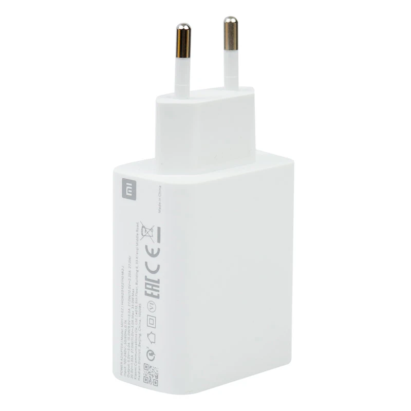شارژر دیواری فست شارژ Xiaomi Poco X3 NFC QC3 PD 33W سرجعبه + کابل Type-C و جعبه گوشی
