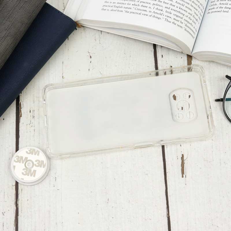 قاب محافظ لنزدار رزین طرح گاو پاپ سوکت دار Xiaomi Poco X3