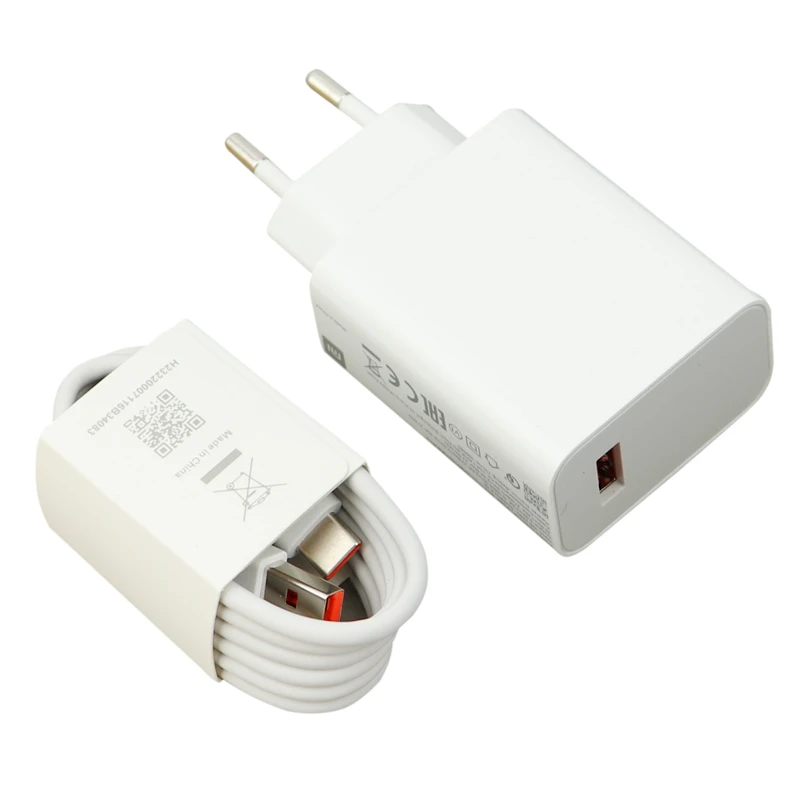 شارژر دیواری فست شارژ Xiaomi Poco X3 Pro QC3 PD 33W سرجعبه + کابل Type-C و جعبه گوشی