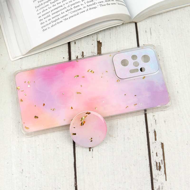 قاب محافظ لنزدار رزین طرح یونیکورن پاپ سوکت دار Xiaomi Redmi Note 10 Pro