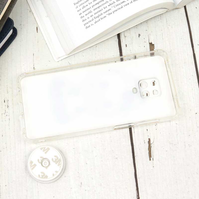قاب محافظ لنزدار رزین طرح گاو پاپ سوکت دار Xiaomi Redmi Note 9s / Note 9 Pro