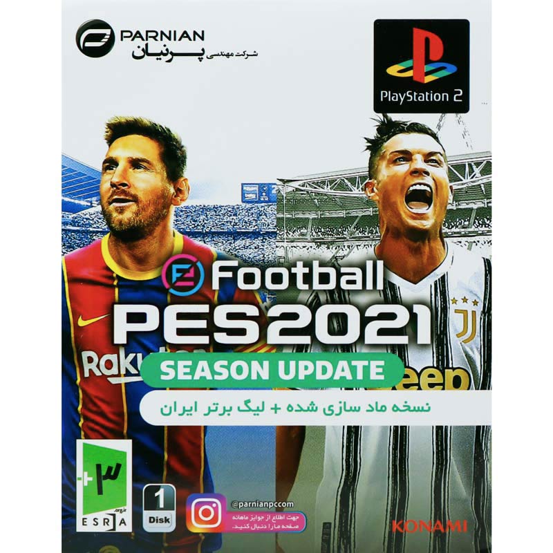 بازی eFootball PES 2021 + Iran Persian Gulf League پرنیان مناسب برای PS2