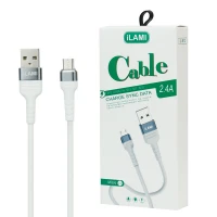 کابل میکرو یو اس بی فست شارژ iLAMI IL-B12 2.4A 1m
