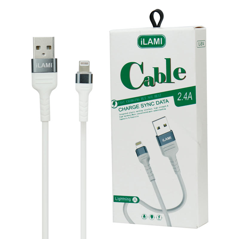 کابل آیفونی فست شارژ iLAMI IL-B14 2.4A 1m