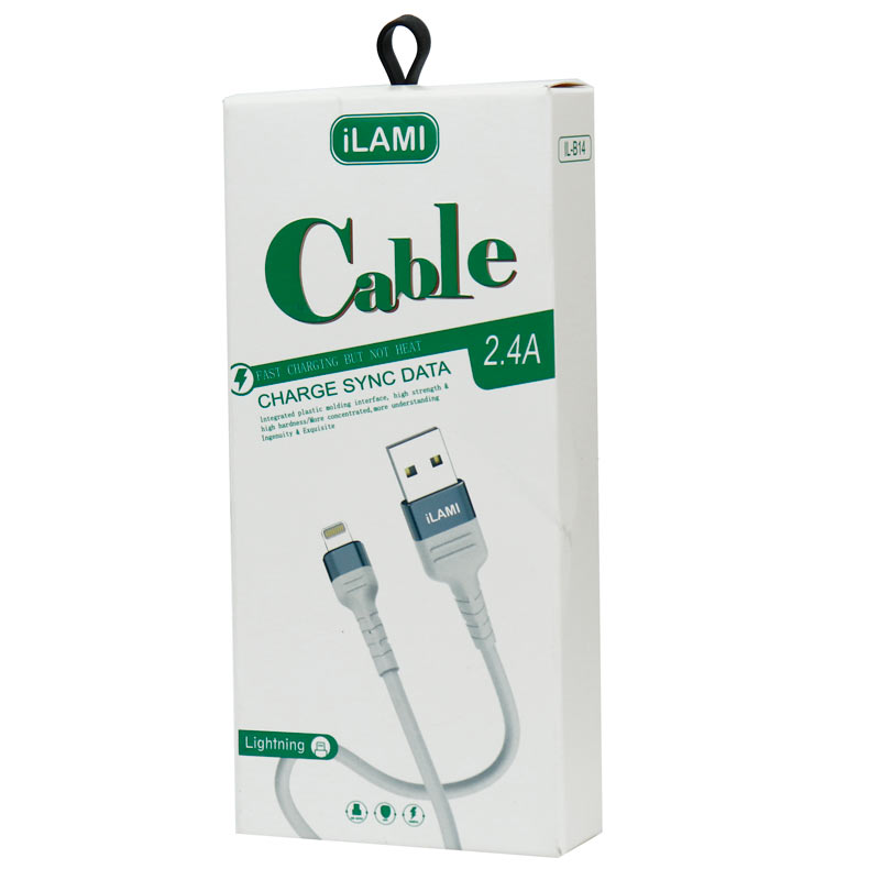 کابل آیفونی فست شارژ iLAMI IL-B14 2.4A 1m