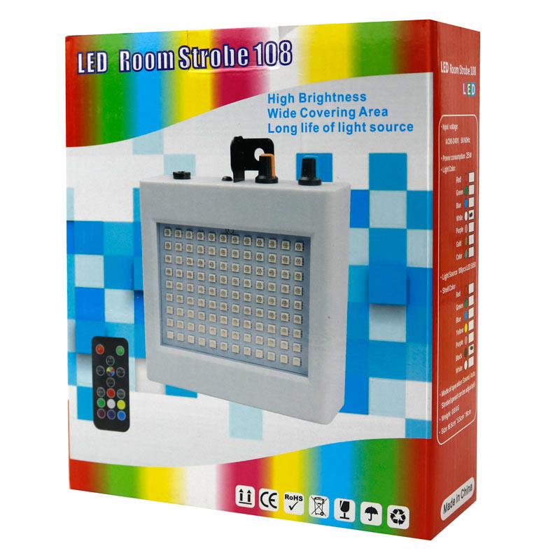 چراغ رقص نور 108 LED Room Strobe