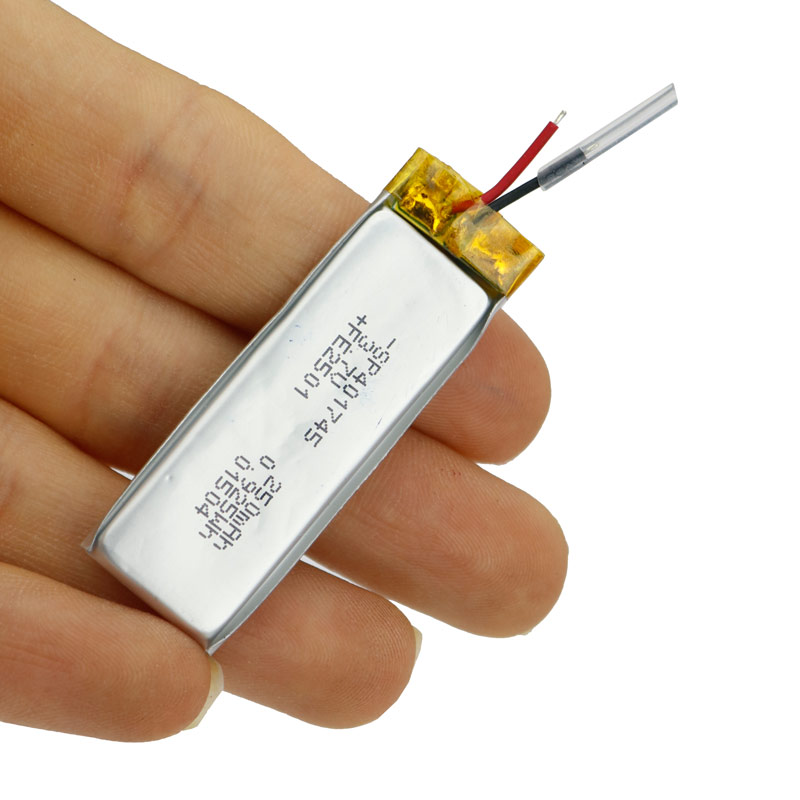 باتری لیتیوم 250mAh 3*15*48mm 401745