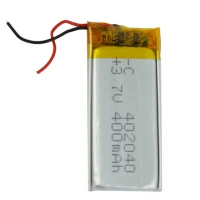 باتری لیتیوم 400mAh 4*18*41mm 402040