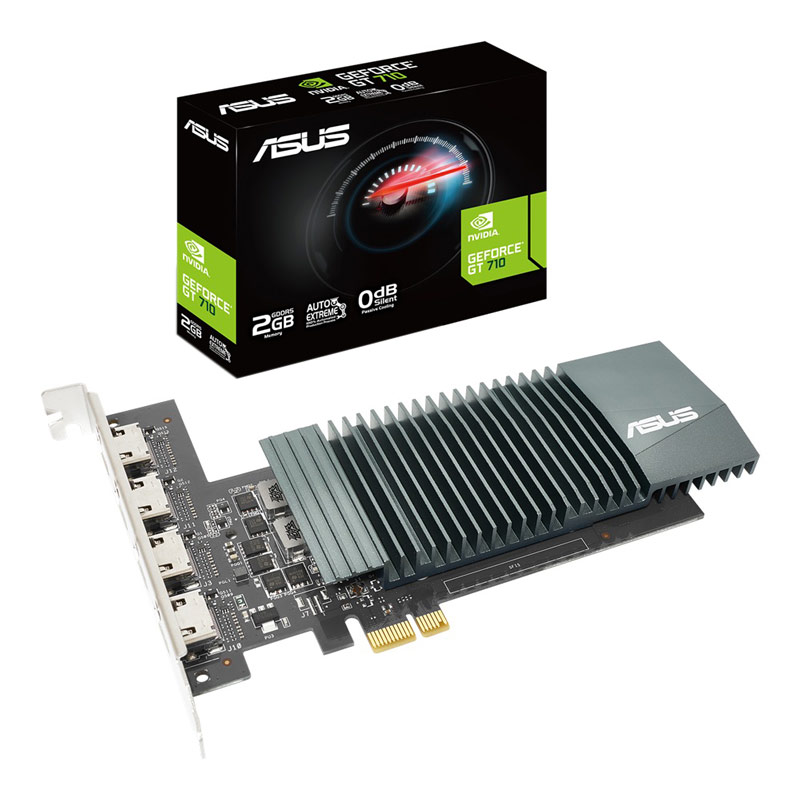 کارت گرافیک ASUS GeForce GT710-4H-SL 2GB GDDR5 64Bit 4Port-HDMI