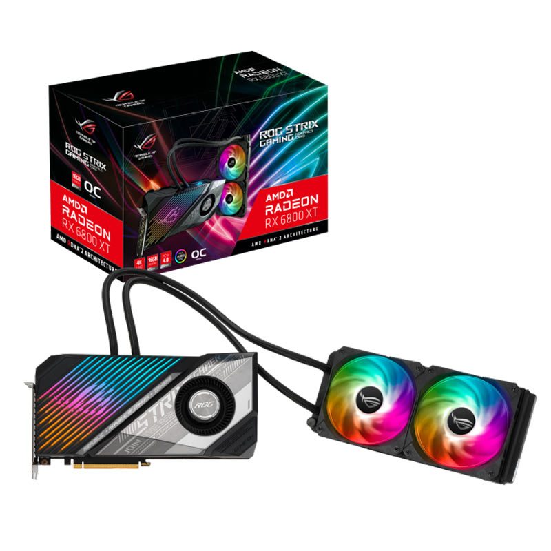 کارت گرافیک ASUS ROG STRIX LC RX6800XT O16G GDDR6 256Bit
