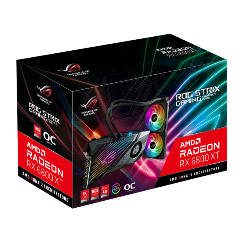کارت گرافیک ASUS ROG STRIX LC RX6800XT O16G GDDR6 256Bit
