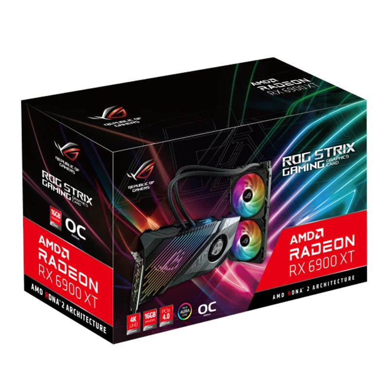 کارت گرافیک ASUS Rog STRIX LC RX6900XT O16G GDDR6 256Bit