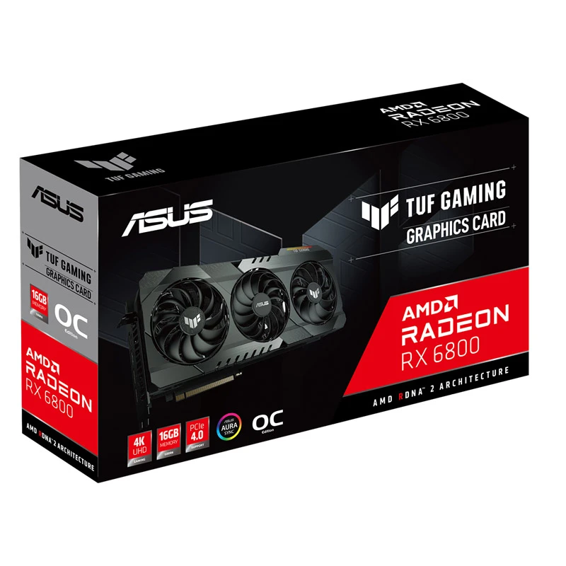 کارت گرافیک ASUS TUF RX6800 O16G GDDR6 256bit