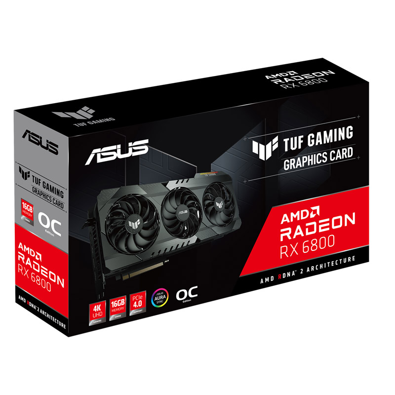 کارت گرافیک ASUS TUF RX6800 O16G GDDR6 256bit