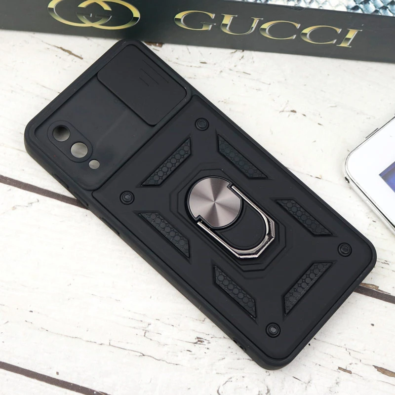 قاب ضد ضربه محافظ لنزدار کشویی هولدر دار بتمن Samsung A02