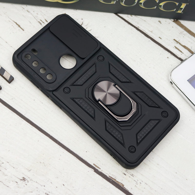 قاب ضد ضربه محافظ لنزدار کشویی هولدر دار بتمن Xiaomi Redmi Note 8