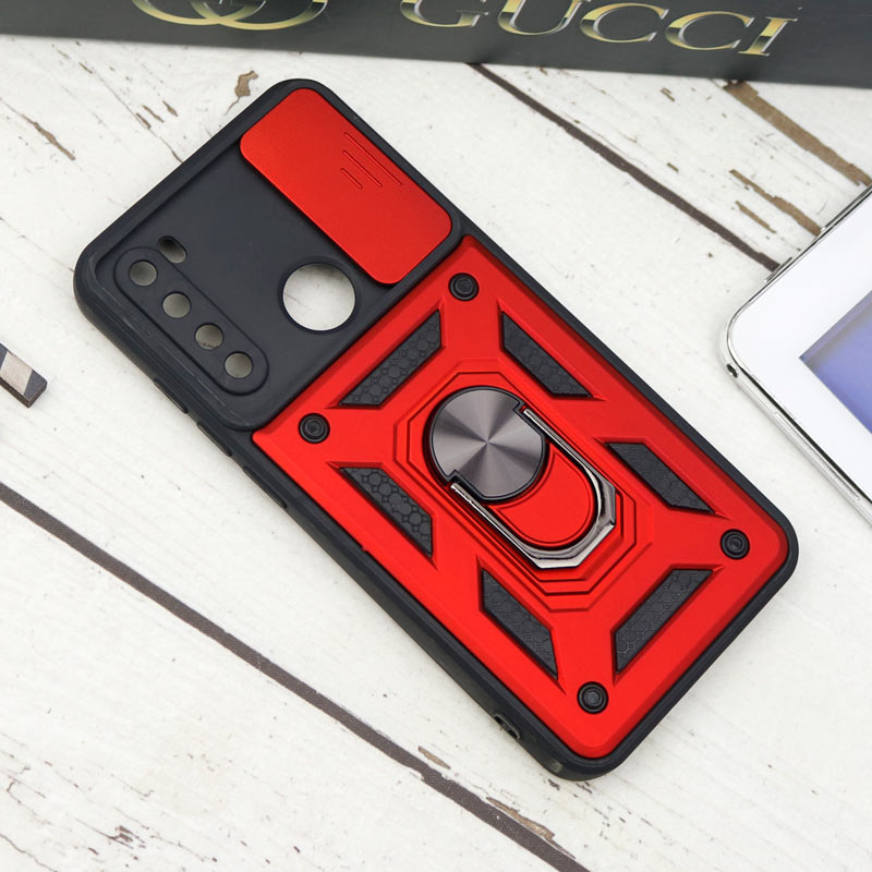 قاب ضد ضربه محافظ لنزدار کشویی هولدر دار بتمن Xiaomi Redmi Note 8