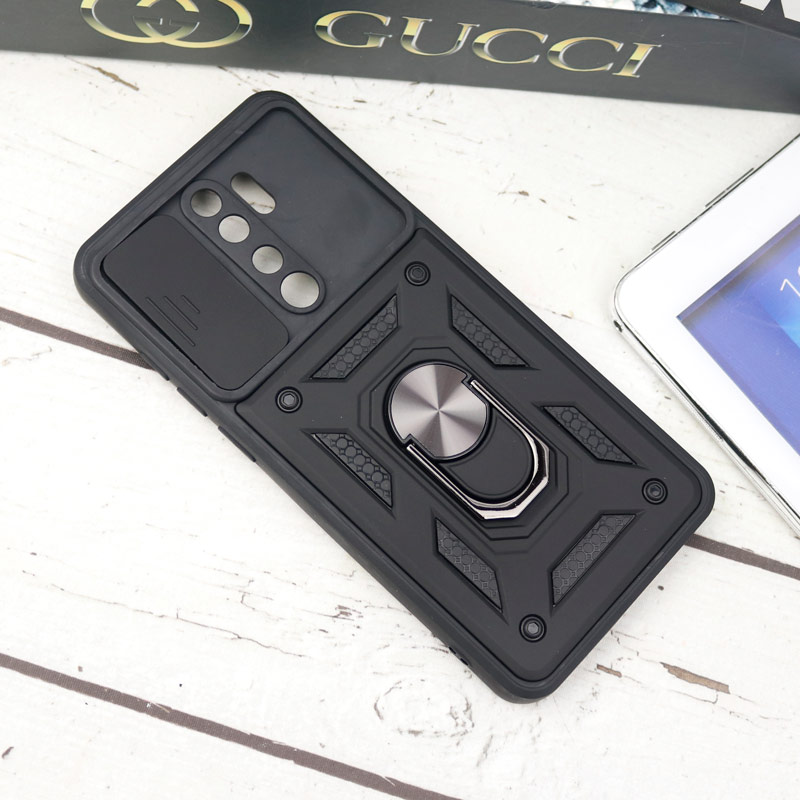 قاب ضد ضربه محافظ لنزدار کشویی هولدر دار بتمن Xiaomi Redmi Note 8 Pro
