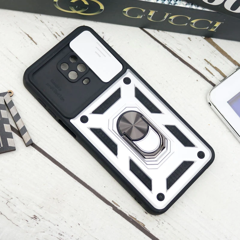 قاب ضد ضربه محافظ لنزدار کشویی هولدر دار بتمن Xiaomi Redmi Note 9s / Note 9 Pro
