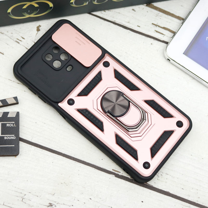 قاب ضد ضربه محافظ لنزدار کشویی هولدر دار بتمن Xiaomi Redmi Note 9s / Note 9 Pro