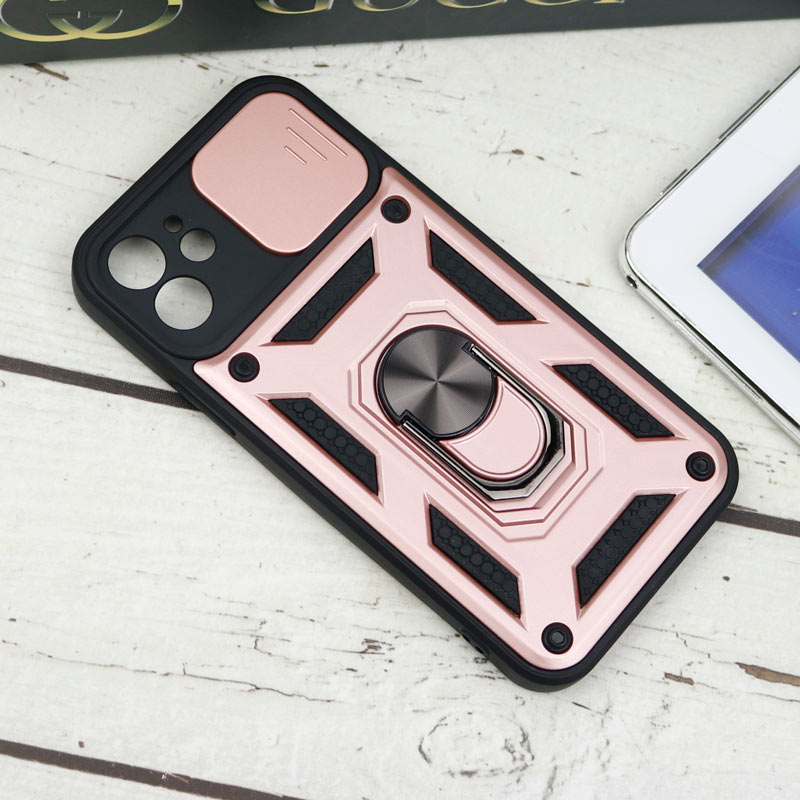 قاب ضد ضربه محافظ لنزدار کشویی هولدر دار بتمن iPhone 12