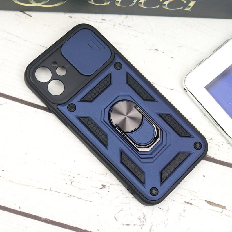 قاب ضد ضربه محافظ لنزدار کشویی هولدر دار بتمن iPhone 12