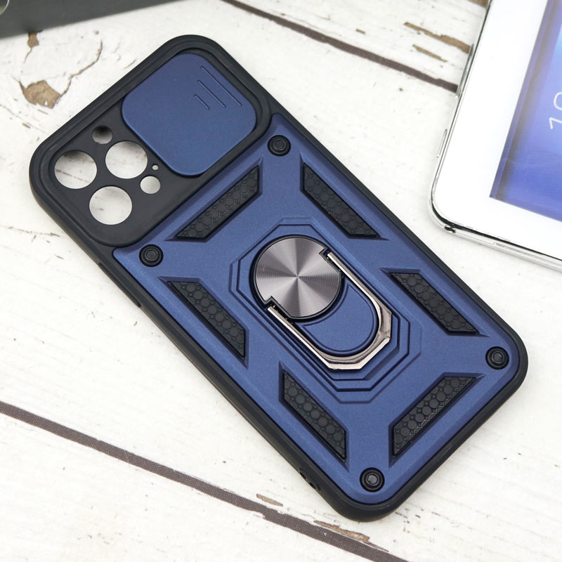 قاب ضد ضربه محافظ لنزدار کشویی هولدر دار بتمن iPhone 12 Pro