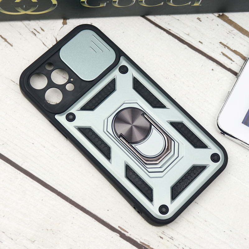 قاب ضد ضربه محافظ لنزدار کشویی هولدر دار بتمن iPhone 12 Pro