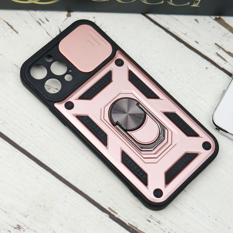 قاب ضد ضربه محافظ لنزدار کشویی هولدر دار بتمن iPhone 12 Pro