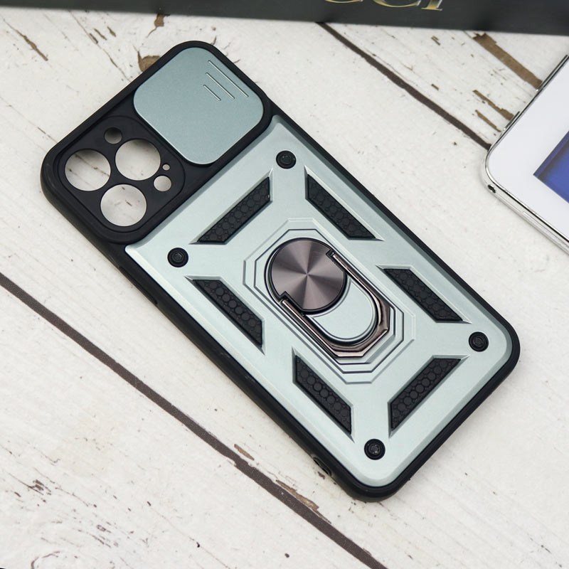 قاب ضد ضربه محافظ لنزدار کشویی هولدر دار بتمن iPhone 12 Pro Max