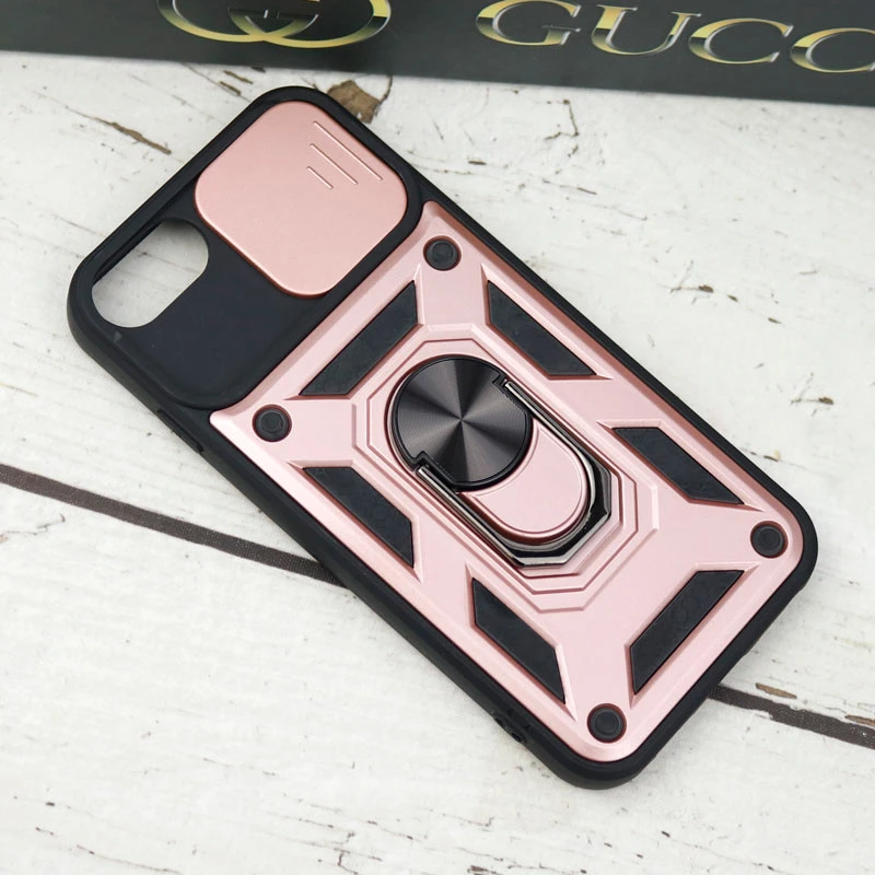 قاب ضد ضربه محافظ لنزدار کشویی هولدر دار بتمن iPhone 7 Plus / 8 Plus