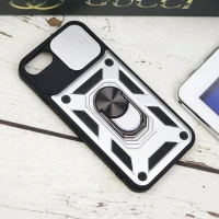 قاب ضد ضربه محافظ لنزدار کشویی هولدر دار بتمن iPhone 7/8/SE 2020