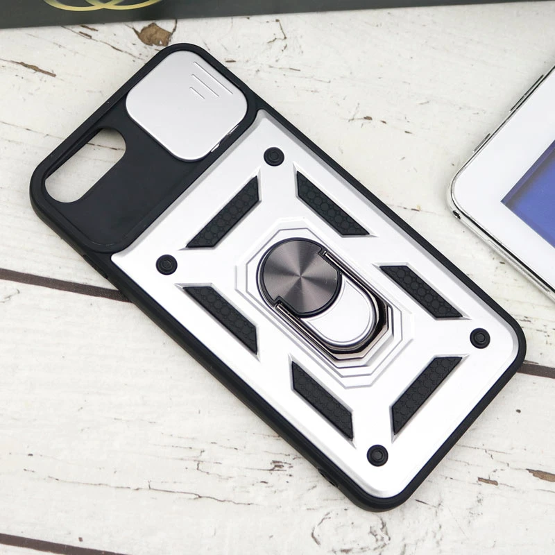 قاب ضد ضربه محافظ لنزدار کشویی هولدر دار بتمن iPhone 7 Plus / 8 Plus