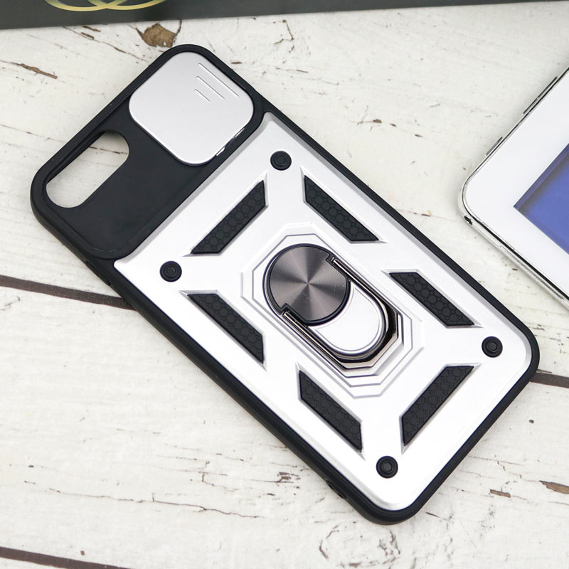 قاب ضد ضربه محافظ لنزدار کشویی هولدر دار بتمن iPhone 7 Plus / 8 Plus