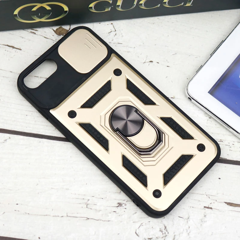 قاب ضد ضربه محافظ لنزدار کشویی هولدر دار بتمن iPhone 7 Plus / 8 Plus