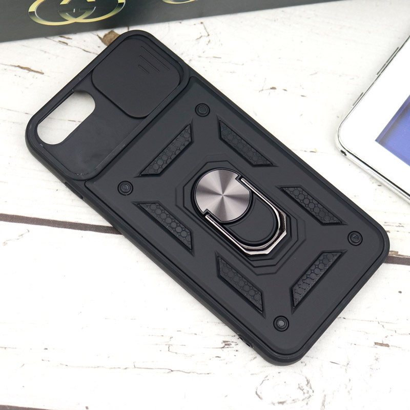 قاب ضد ضربه محافظ لنزدار کشویی هولدر دار بتمن iPhone 7 Plus / 8 Plus