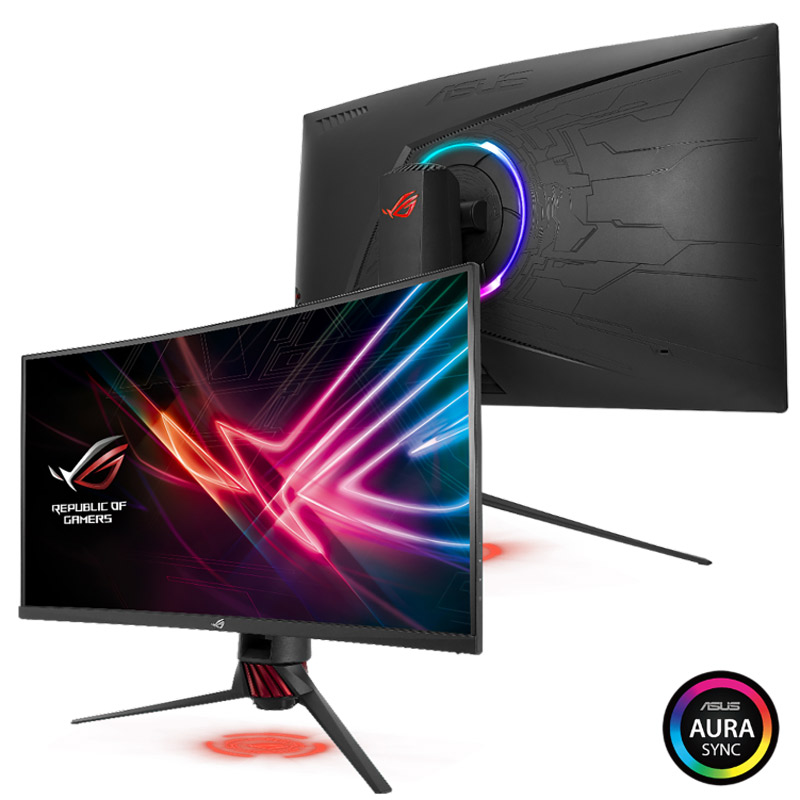 مانیتور گیمینگ خمیده ایسوس ROG STRIX XG32VQR سایز 31.5 اینچ