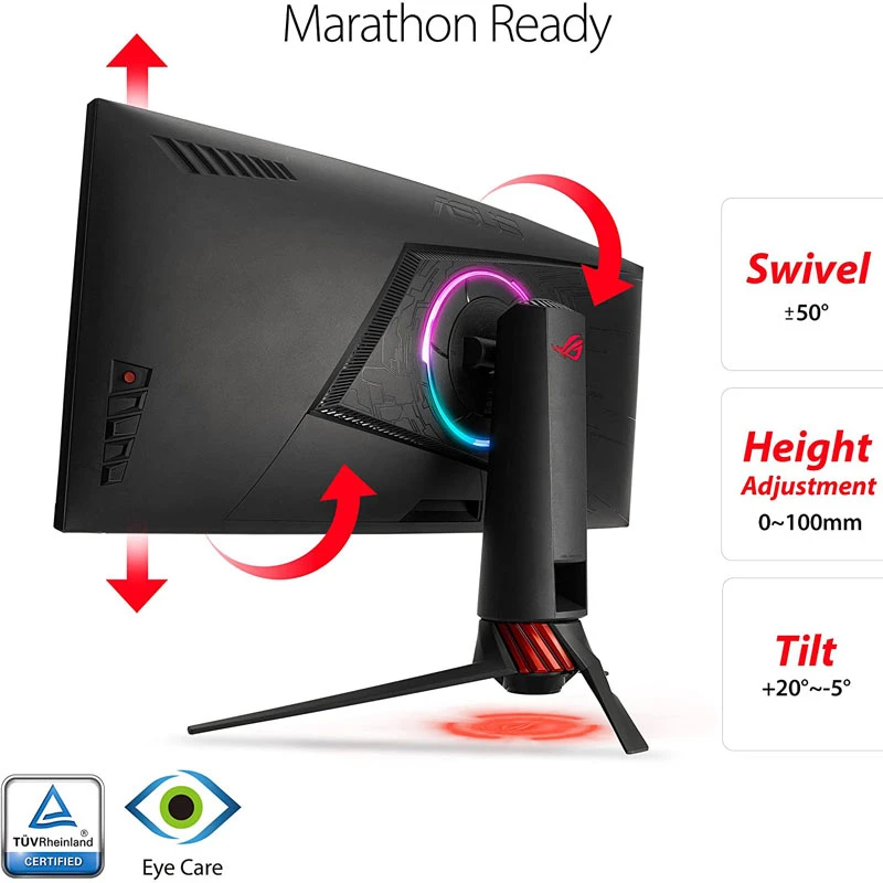 مانیتور گیمینگ خمیده ایسوس ROG XG35VQ سایز 35 اینچ
