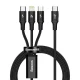 کابل 3 سر فست شارژ Baseus CAMLT-SC PD 3.5A 1.5m