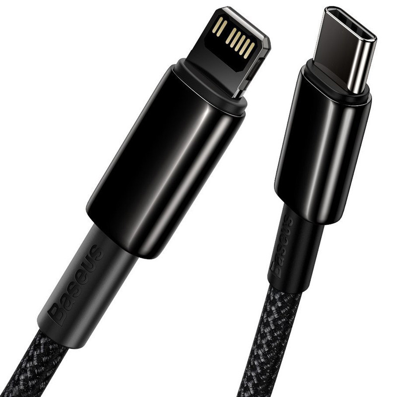 کابل تبدیل فست شارژ Baseus Tungsten Gold CATLWJ-01 Type-C to Lightning PD 1m