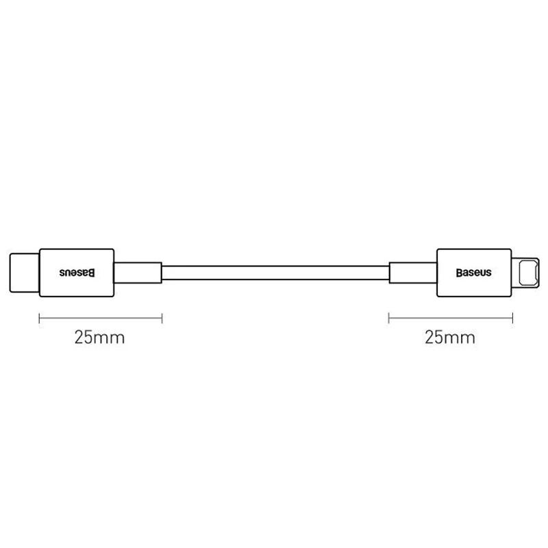 کابل تبدیل فست شارژ Baseus CATLYS-A Type-C to Lightning 20W PD 1m
