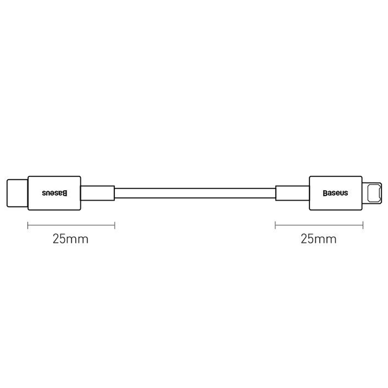 کابل تبدیل فست شارژ Baseus CATLYS-A Type-C to Lightning 20W PD 1m
