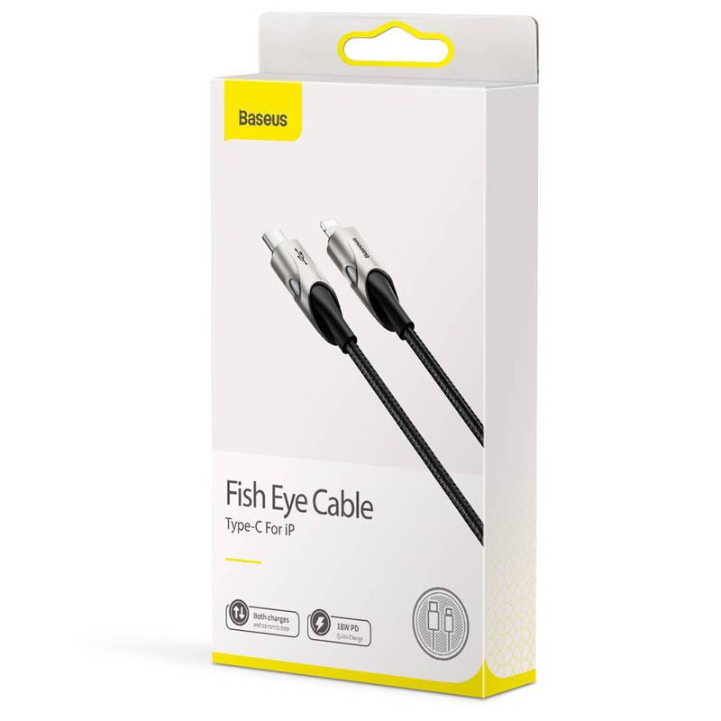کابل تبدیل فست شارژ Baseus CATLYY-01 Type-C to Lightning 2.4A PD 18W 1m
